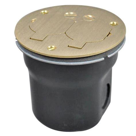 home depot electrical floor box|recessed floor electrical outlet box.